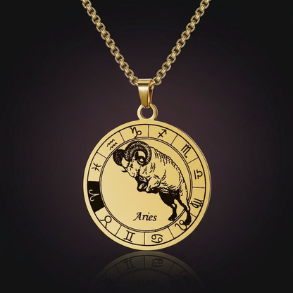 Zodiac Signet Pendant