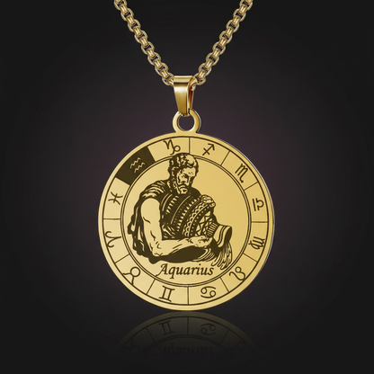 Zodiac Signet Pendant