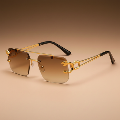 SkyFrame™ Luxe – Rimless Double Bridge Sunglasses