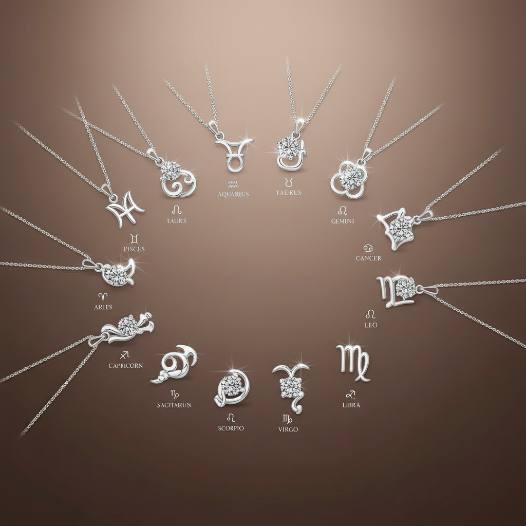 Zodiac Moissanite Necklace