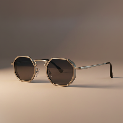 HexaShades™ 2025 – Steampunk Polygon Sunglasses