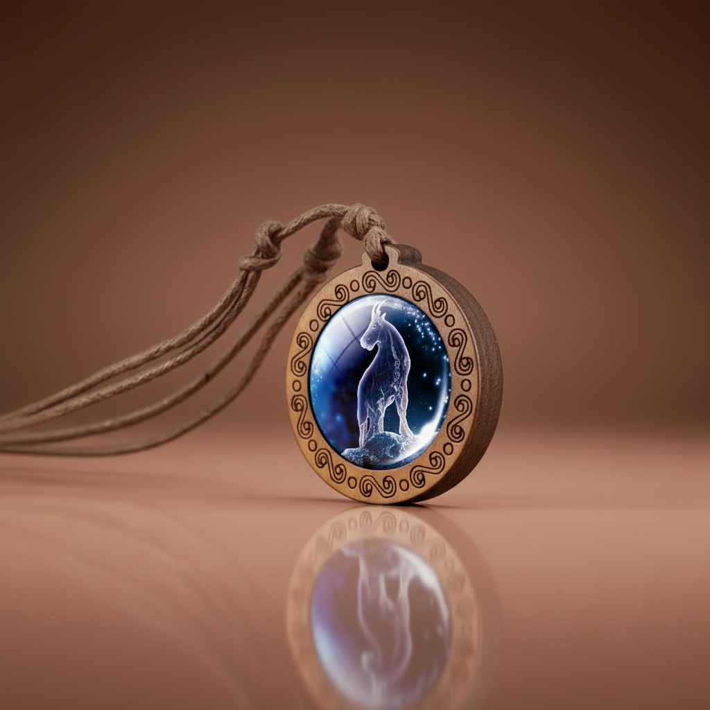 ZodiacWood Charm Necklace