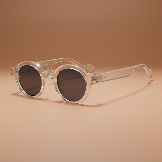 RivetRND™ – Retro Punk Round Sunglasses