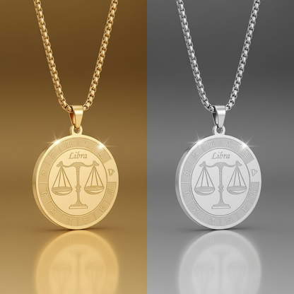 Radiant Gold Zodiac Necklace