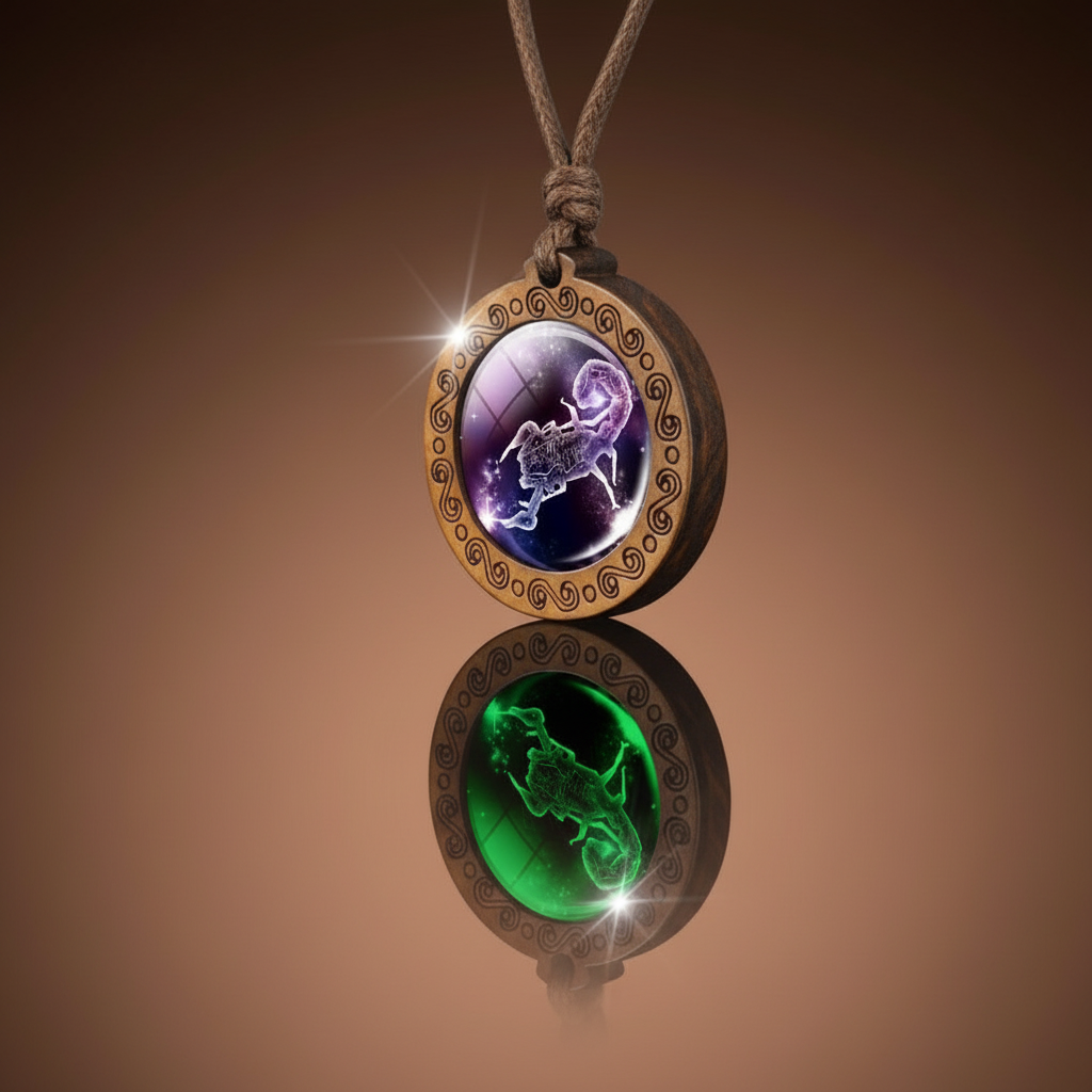 ZodiacWood Charm Necklace