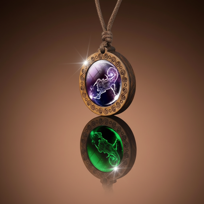 ZodiacWood Charm Necklace
