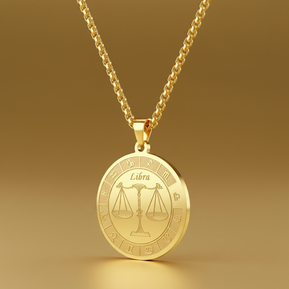 Radiant Gold Zodiac Necklace