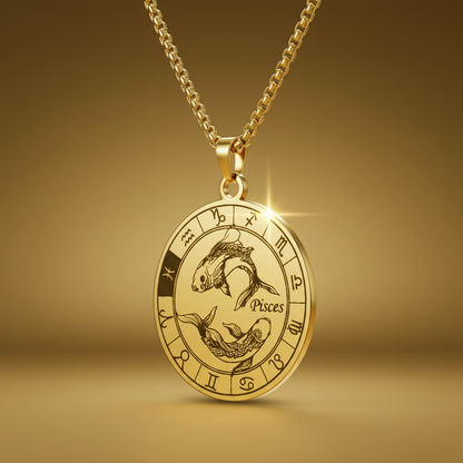 Zodiac Signet Pendant