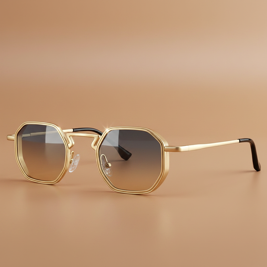 HexaShades™ 2025 – Steampunk Polygon Sunglasses