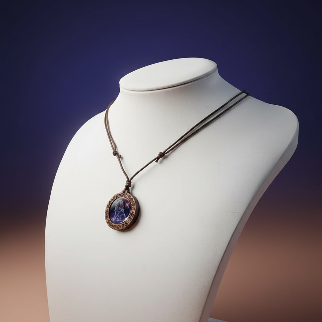ZodiacWood Charm Necklace