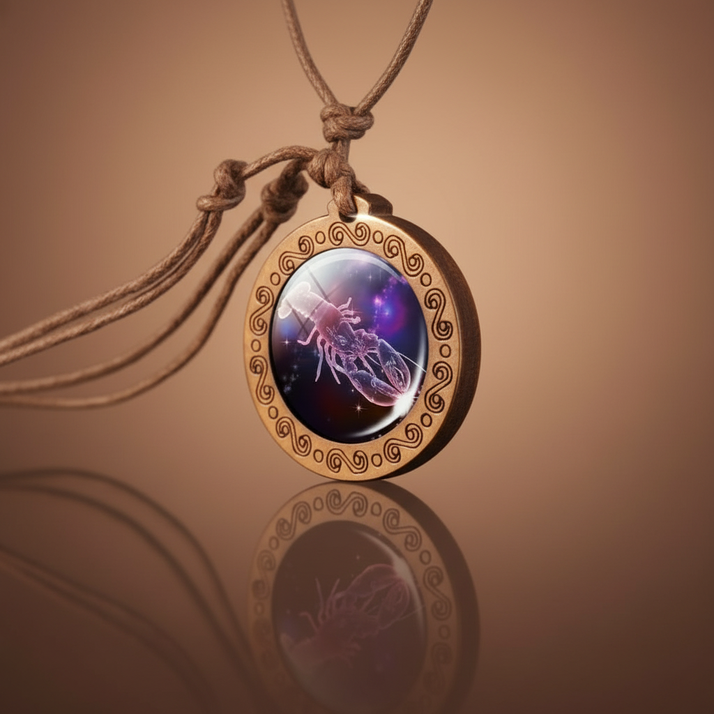 ZodiacWood Charm Necklace