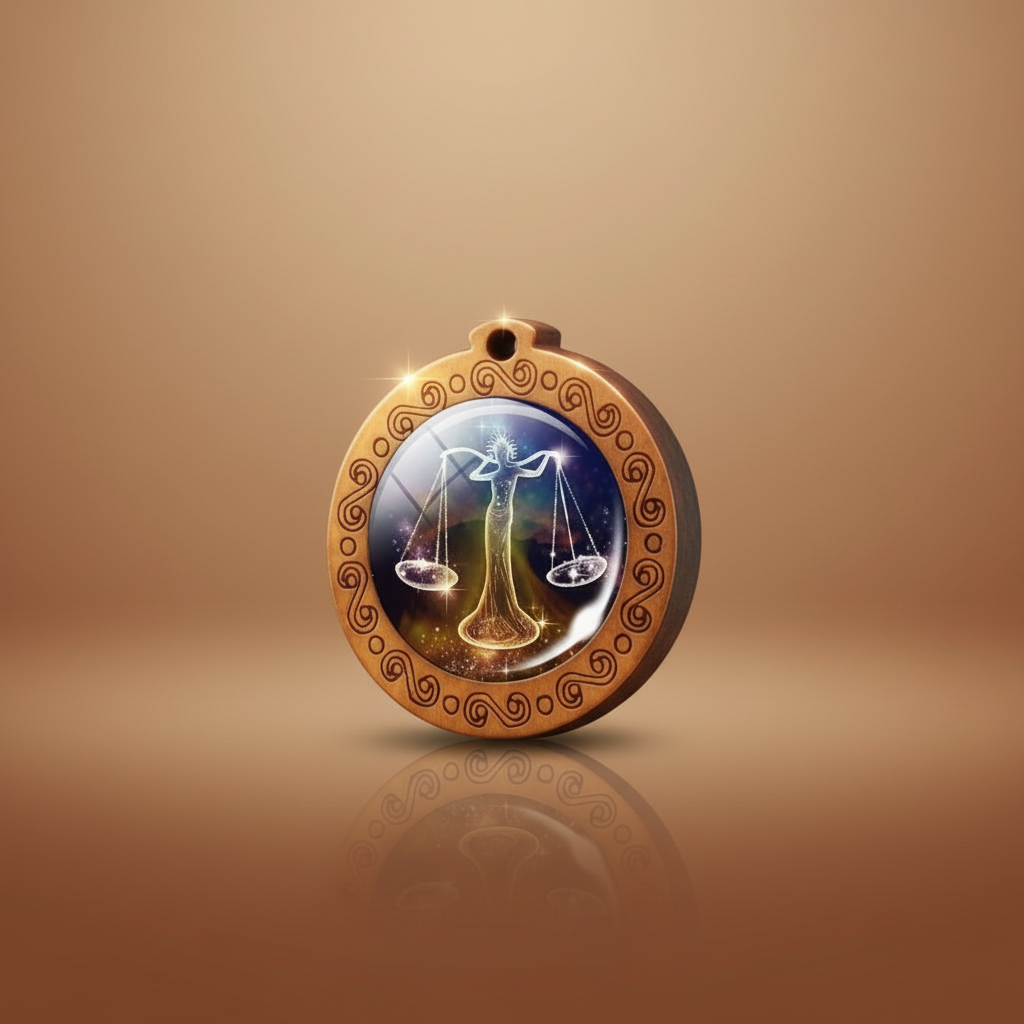 ZodiacWood Charm Necklace