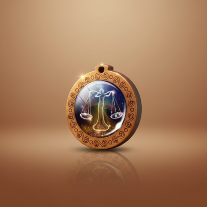 ZodiacWood Charm Necklace