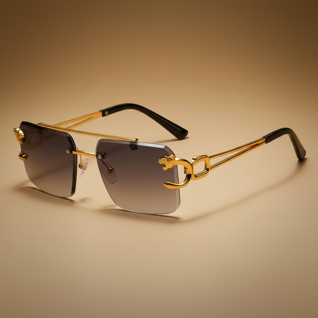 SkyFrame™ Luxe – Rimless Double Bridge Sunglasses