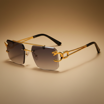 SkyFrame™ Luxe – Rimless Double Bridge Sunglasses