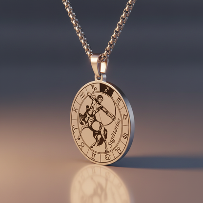 Zodiac Signet Pendant