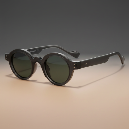 RivetRND™ – Retro Punk Round Sunglasses