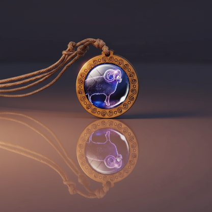 ZodiacWood Charm Necklace