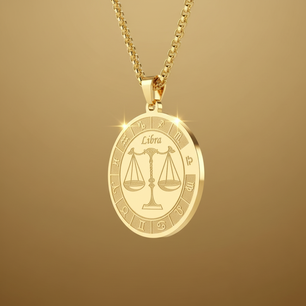 Radiant Gold Zodiac Necklace