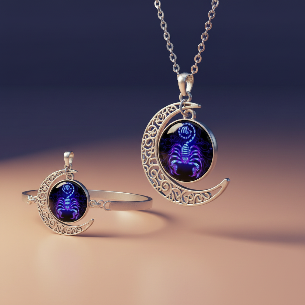 Zodiac Glow Pendant Necklaces