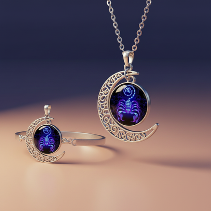 Zodiac Glow Pendant Necklaces