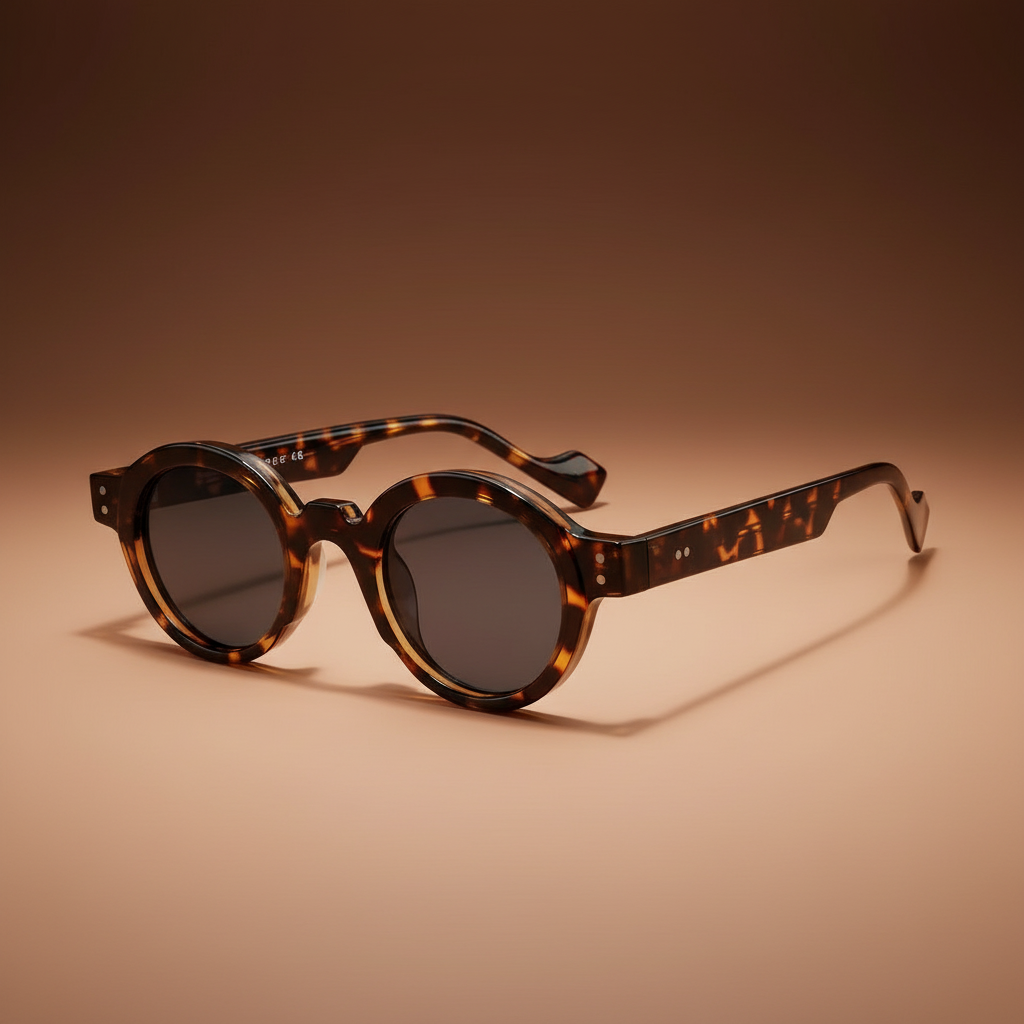 RivetRND™ – Retro Punk Round Sunglasses
