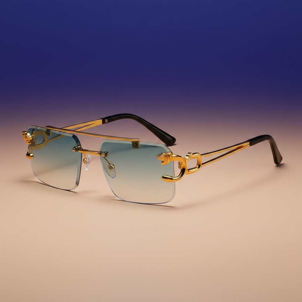 SkyFrame™ Luxe – Rimless Double Bridge Sunglasses