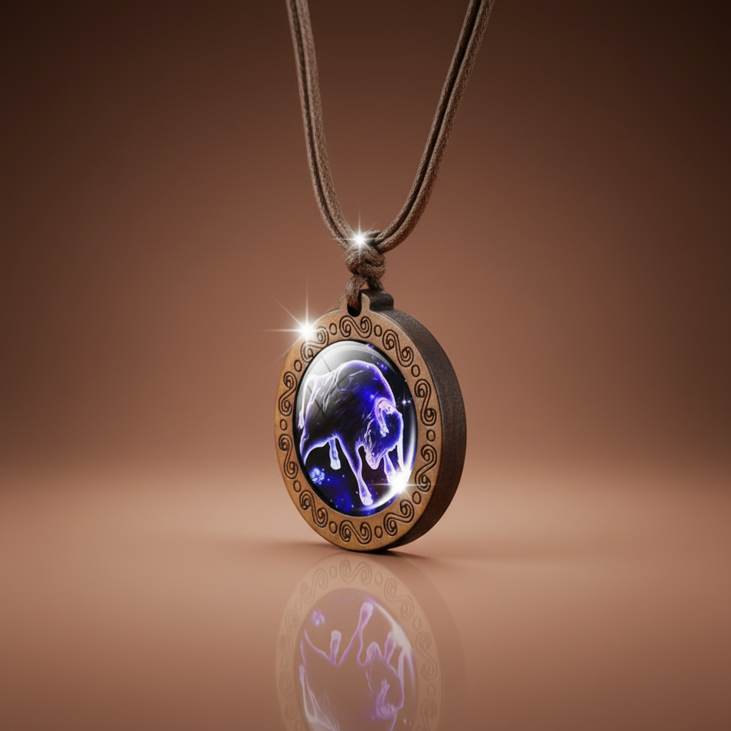 ZodiacWood Charm Necklace