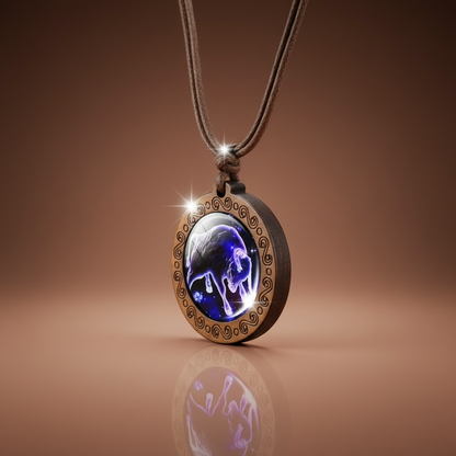 ZodiacWood Charm Necklace