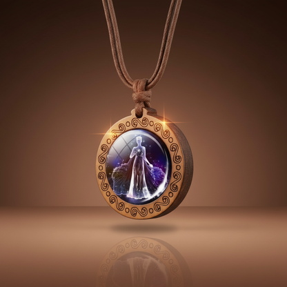ZodiacWood Charm Necklace