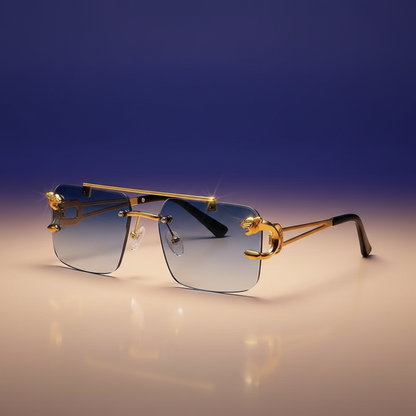 SkyFrame™ Luxe – Rimless Double Bridge Sunglasses