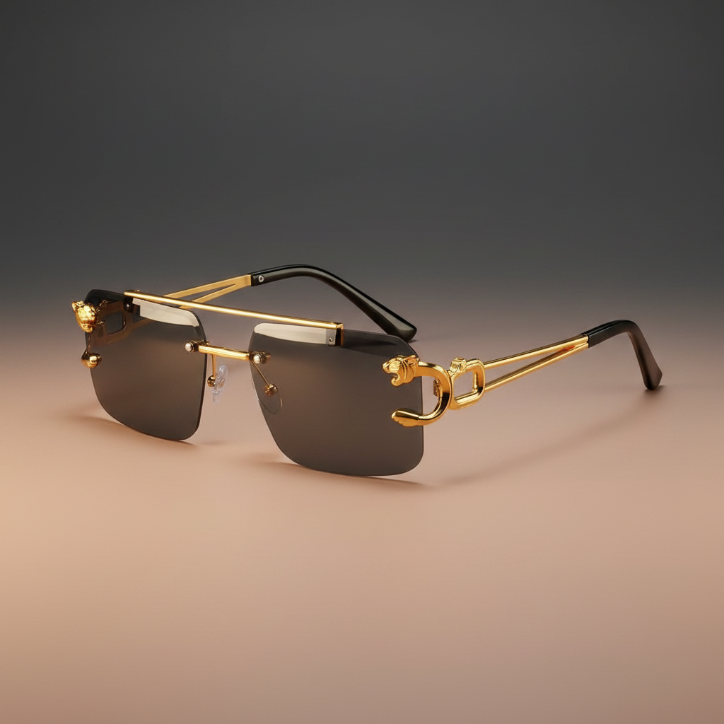 SkyFrame™ Luxe – Rimless Double Bridge Sunglasses