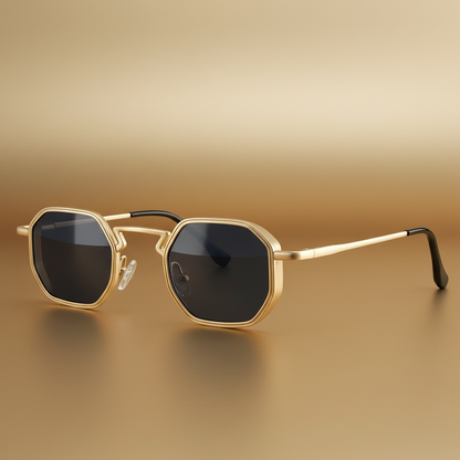 HexaShades™ 2025 – Steampunk Polygon Sunglasses