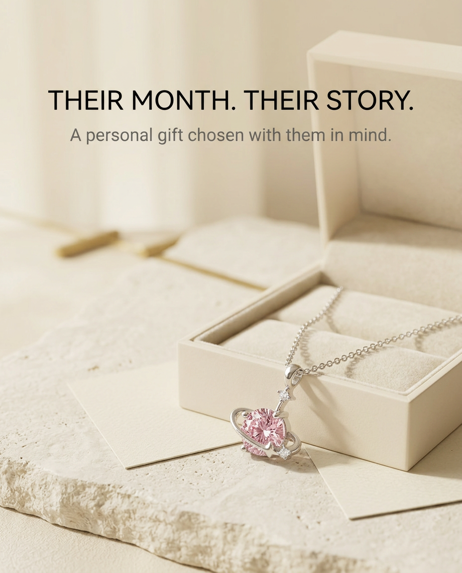 ZodiFeel Orbit Birthstone Necklace