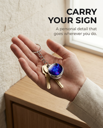 ZodiFeel Orbit Zodiac Keychain
