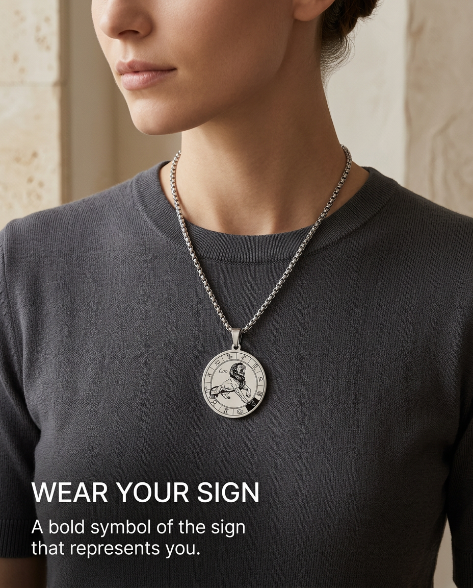 ZodiFeel Heritage Zodiac Medallion Necklace
