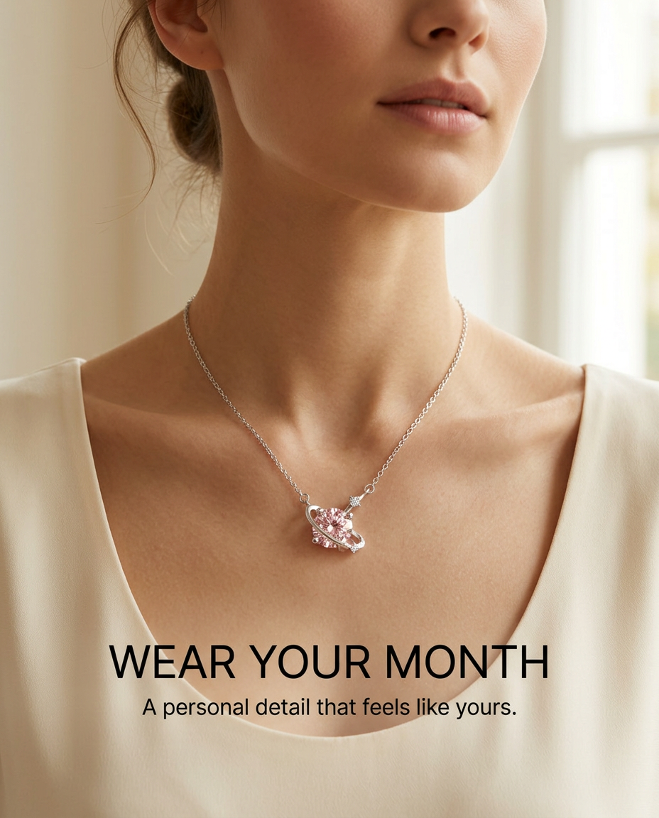 ZodiFeel Orbit Birthstone Necklace