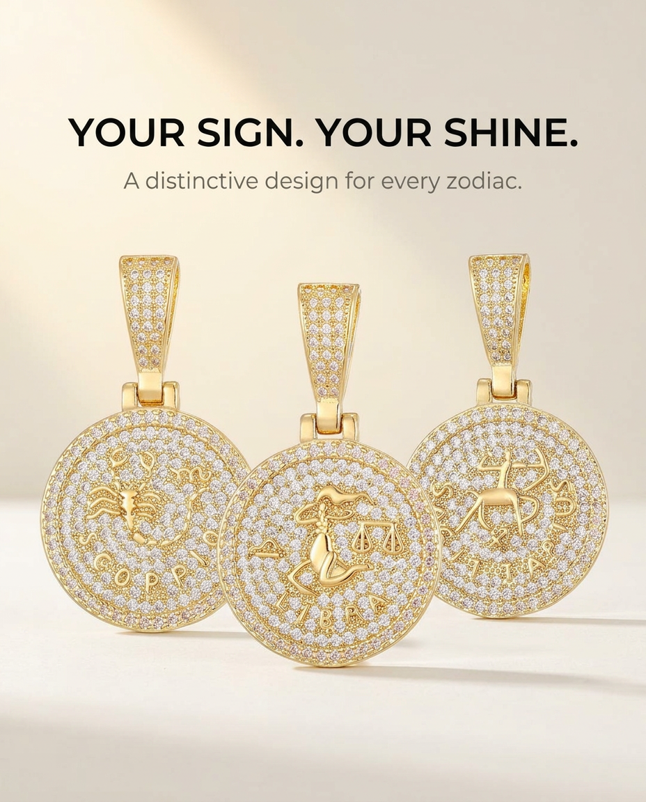 ZodiFeel Radiance Zodiac Medallion Necklace