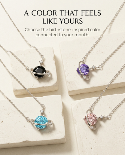 ZodiFeel Orbit Birthstone Necklace