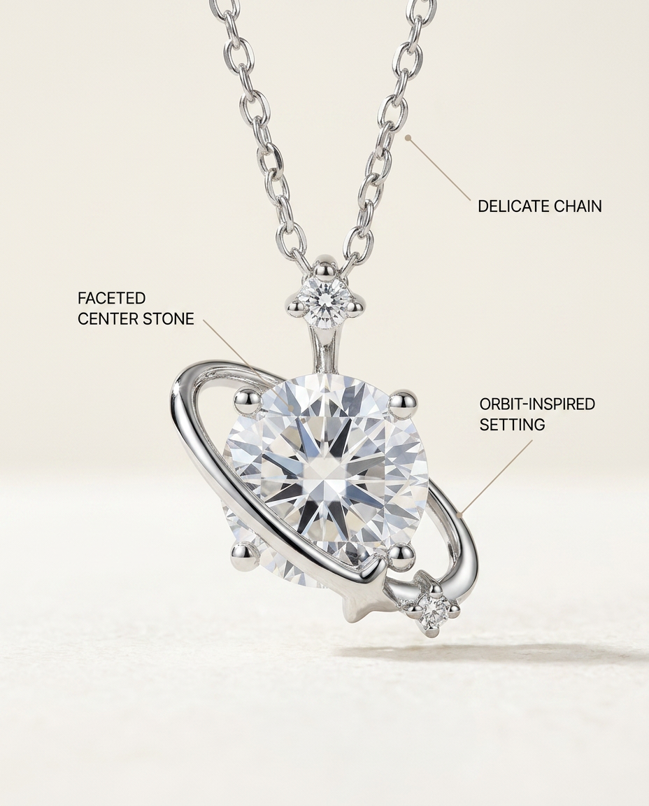 ZodiFeel Orbit Birthstone Necklace