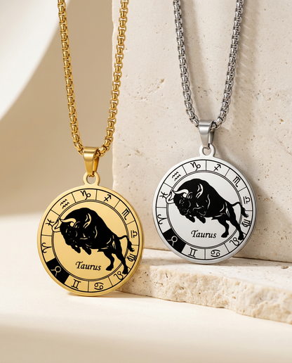 ZodiFeel Heritage Zodiac Medallion Necklace