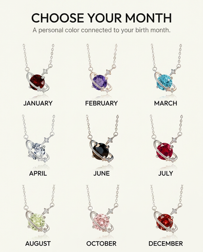 ZodiFeel Orbit Birthstone Necklace