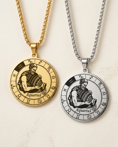 ZodiFeel Heritage Zodiac Medallion Necklace