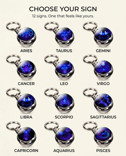 ZodiFeel Orbit Zodiac Keychain