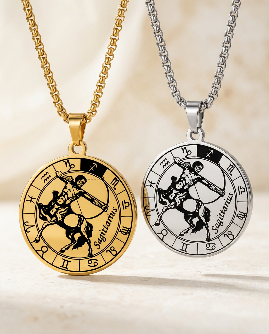 ZodiFeel Heritage Zodiac Medallion Necklace