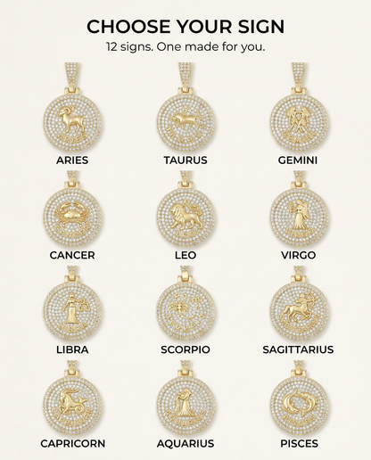 ZodiFeel Radiance Zodiac Medallion Necklace