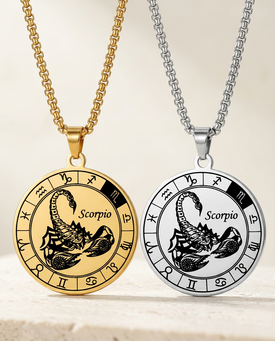 ZodiFeel Heritage Zodiac Medallion Necklace