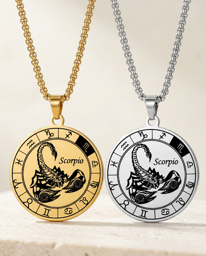 ZodiFeel Heritage Zodiac Medallion Necklace