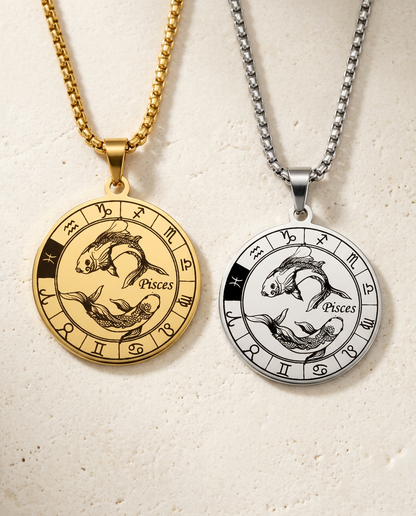 ZodiFeel Heritage Zodiac Medallion Necklace